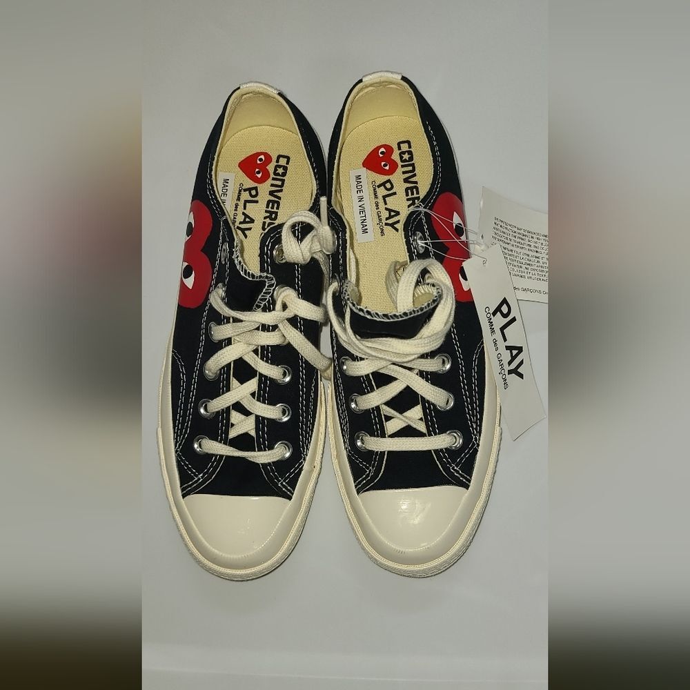 NEW Converse Comme Des Garcons PLAY Chuck Taylor Sneakers Men 7 Women 8.5 Unisex - Picture 4 of 11
